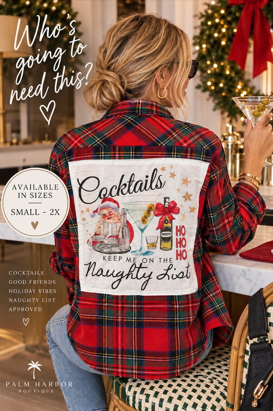 The Naughty List Shirt 🎄🍸 — Small–2X