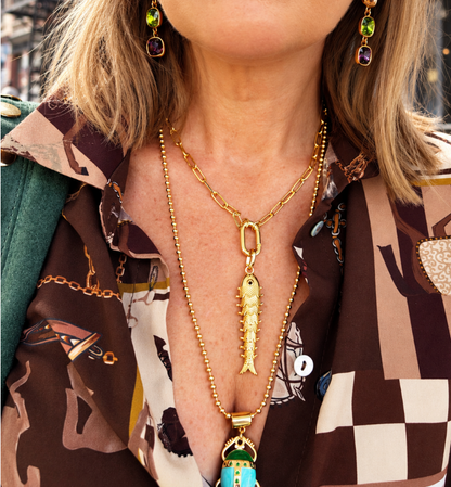 Penelope Beetle Necklace