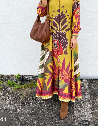 Sadie Dress MUSTARD