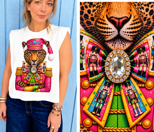 Christmas Cheetah W "real" Bling - preorder