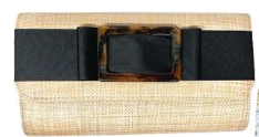 Avery Clutch - Flat Bow and Tortoise Buckle