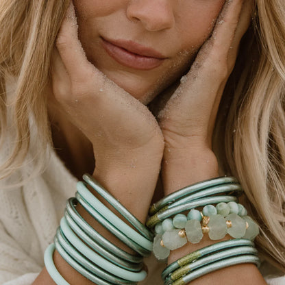 Mint All Weather Bangles Set of 6