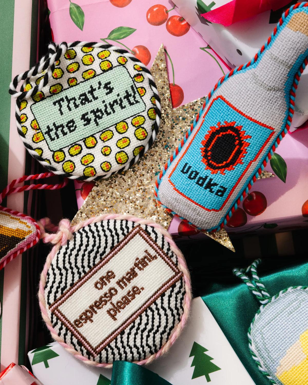 Needlepoint Ornament - That's the Spirit
