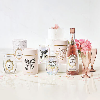 Acrylic Champagne Bottle + Glasses - Press For Bubbles PREORDER EARLY FEB