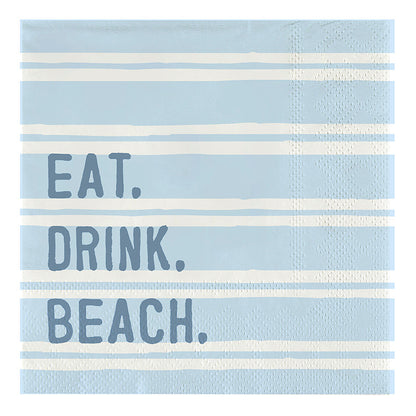 Paper Cocktail Napkins - Eat. Drink. Beach PREORDER EARLY FEB