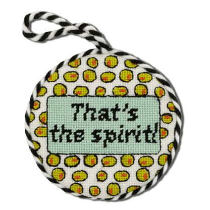 Needlepoint Ornament - That's the Spirit