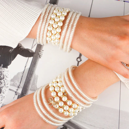 White Pearl All Weather Bangles