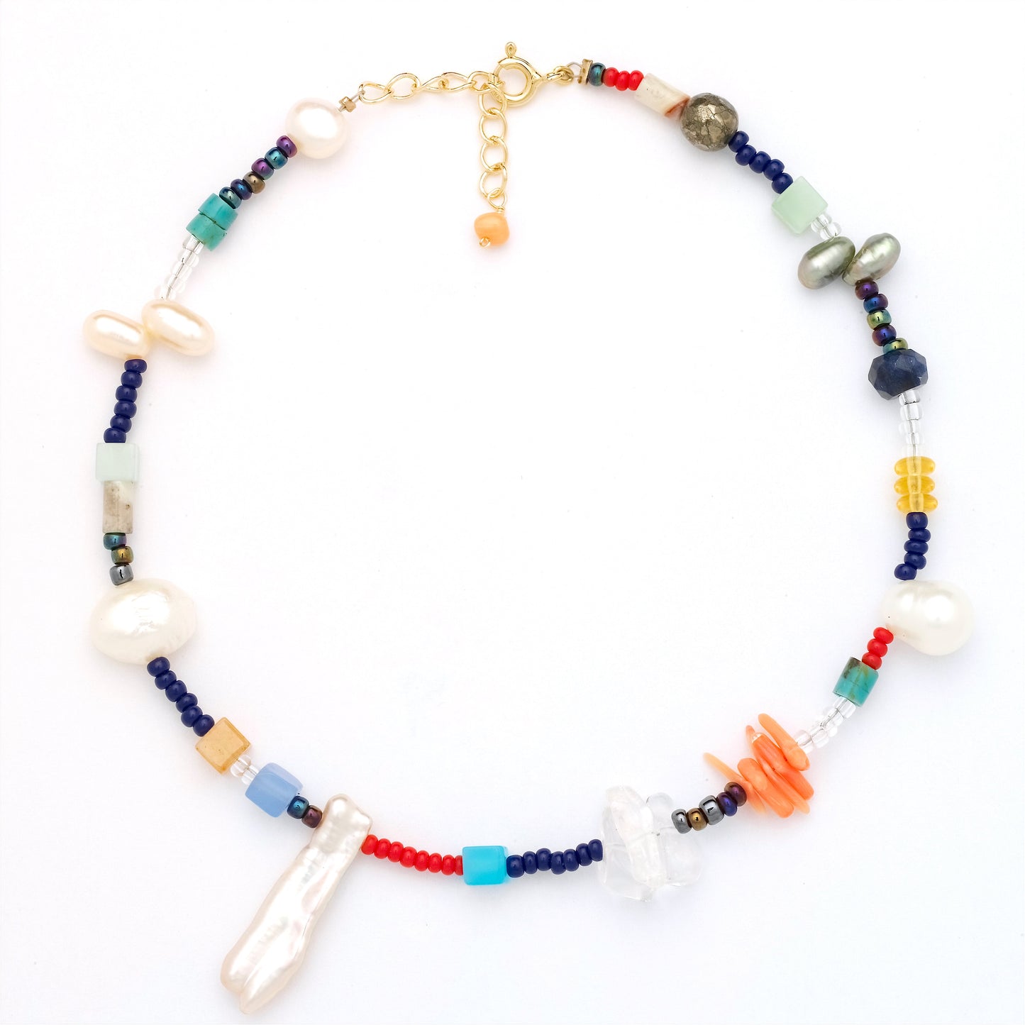 Johanna Pearl & Gem Anklet