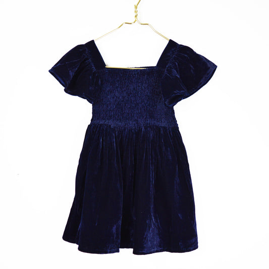 Girls Velvet Smocked Dress *FINAL SALE ITEM