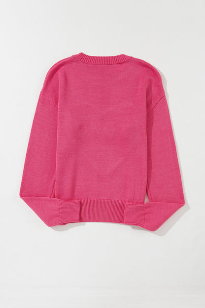 XOXO Round Neck Drop Shoulder Sweater PREORDER