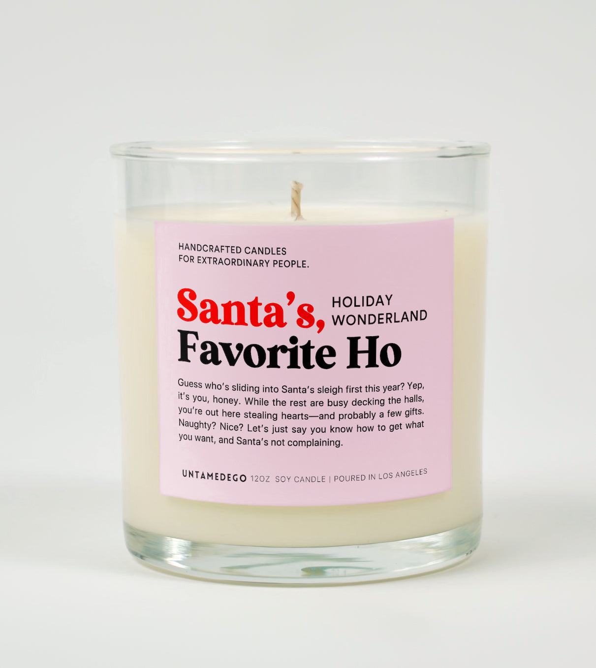 Santa's Favorite Ho | Funny Candle