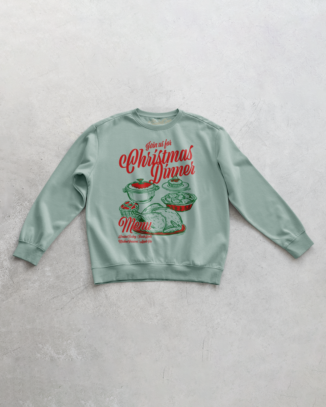 Underground Original Design: Christmas Dinner Oversized 90's Sweatshirt