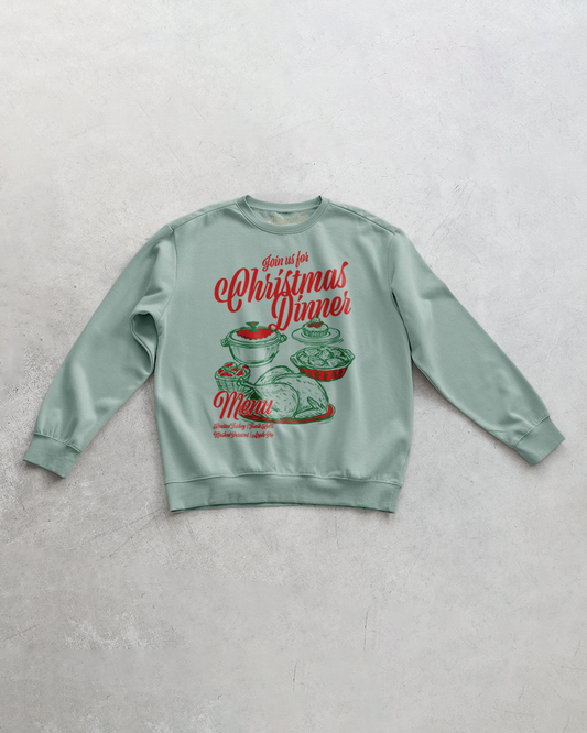 Underground Original Design: Christmas Dinner Oversized 90's Sweatshirt
