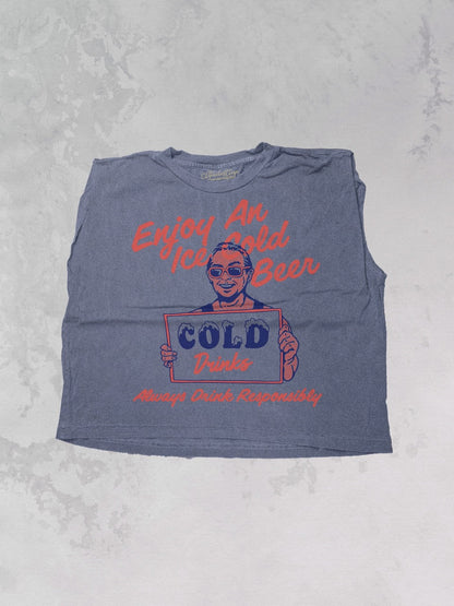 Underground Original Design: Enjoy an Iced Cold Beer Muscle Tank