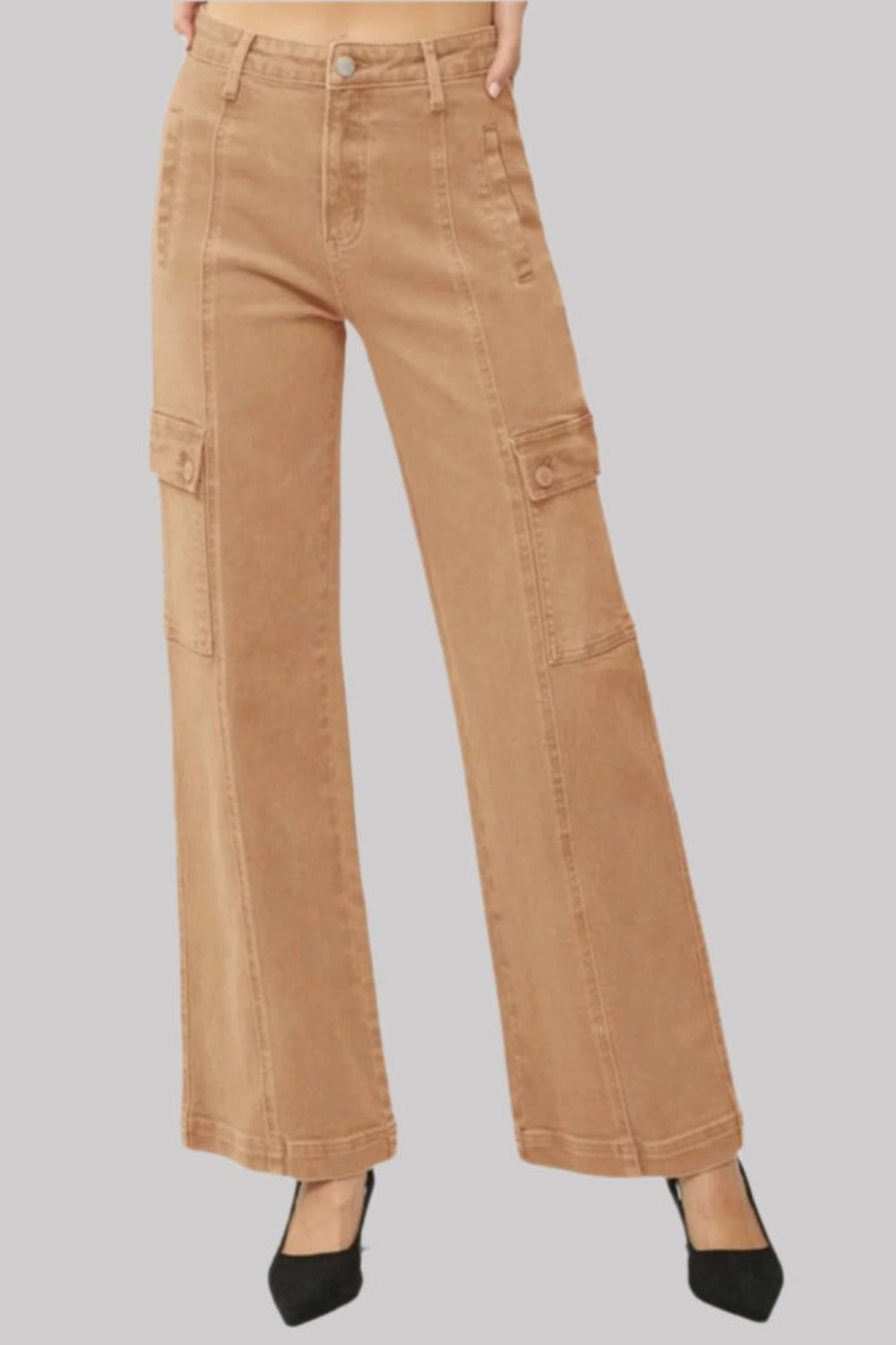 Wide Leg Cargo Jeans