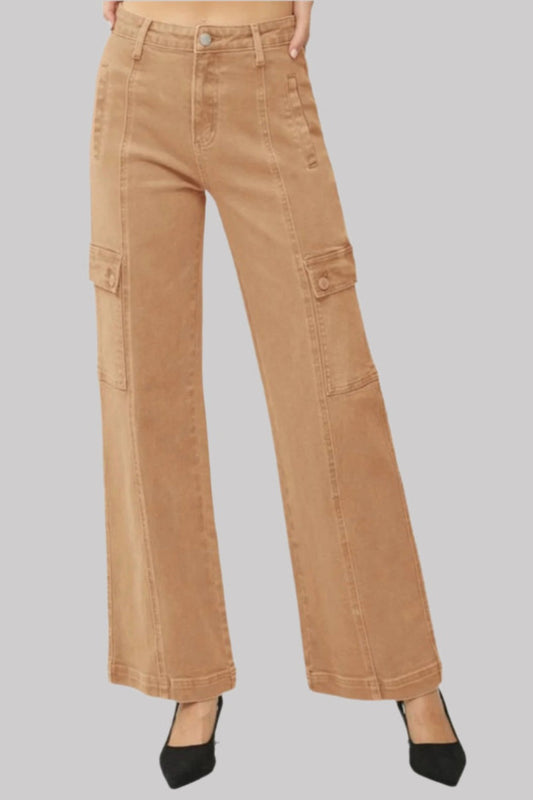 Wide Leg Cargo Jeans