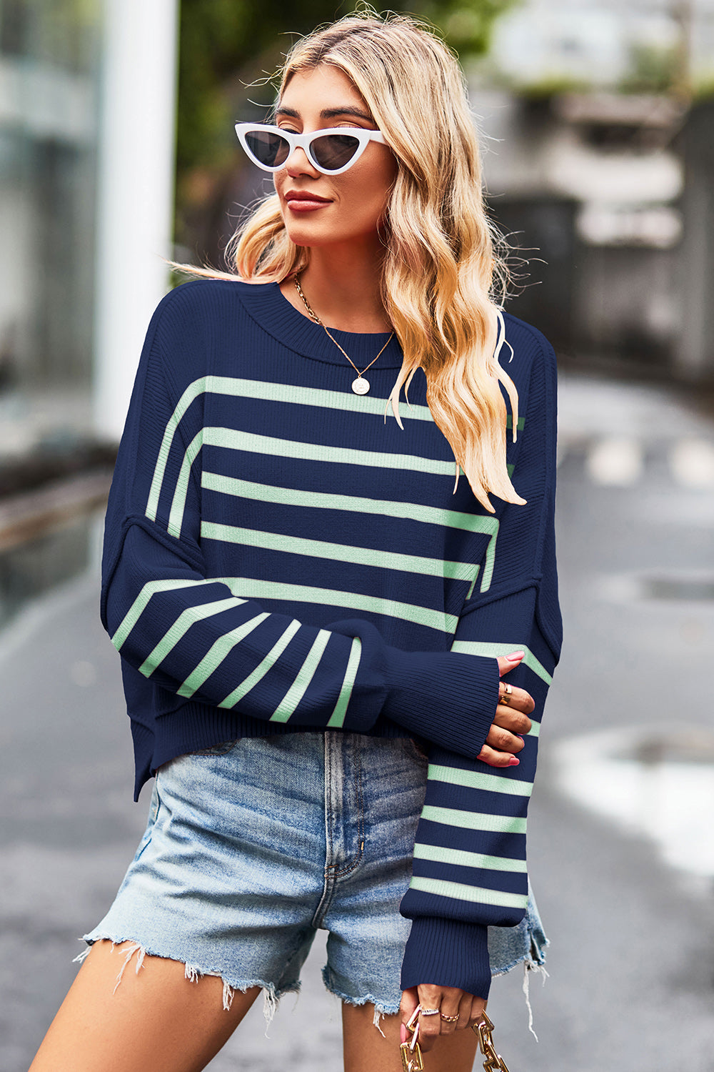 Sarah Slit Sweater- 4 Color Options- PREORDER