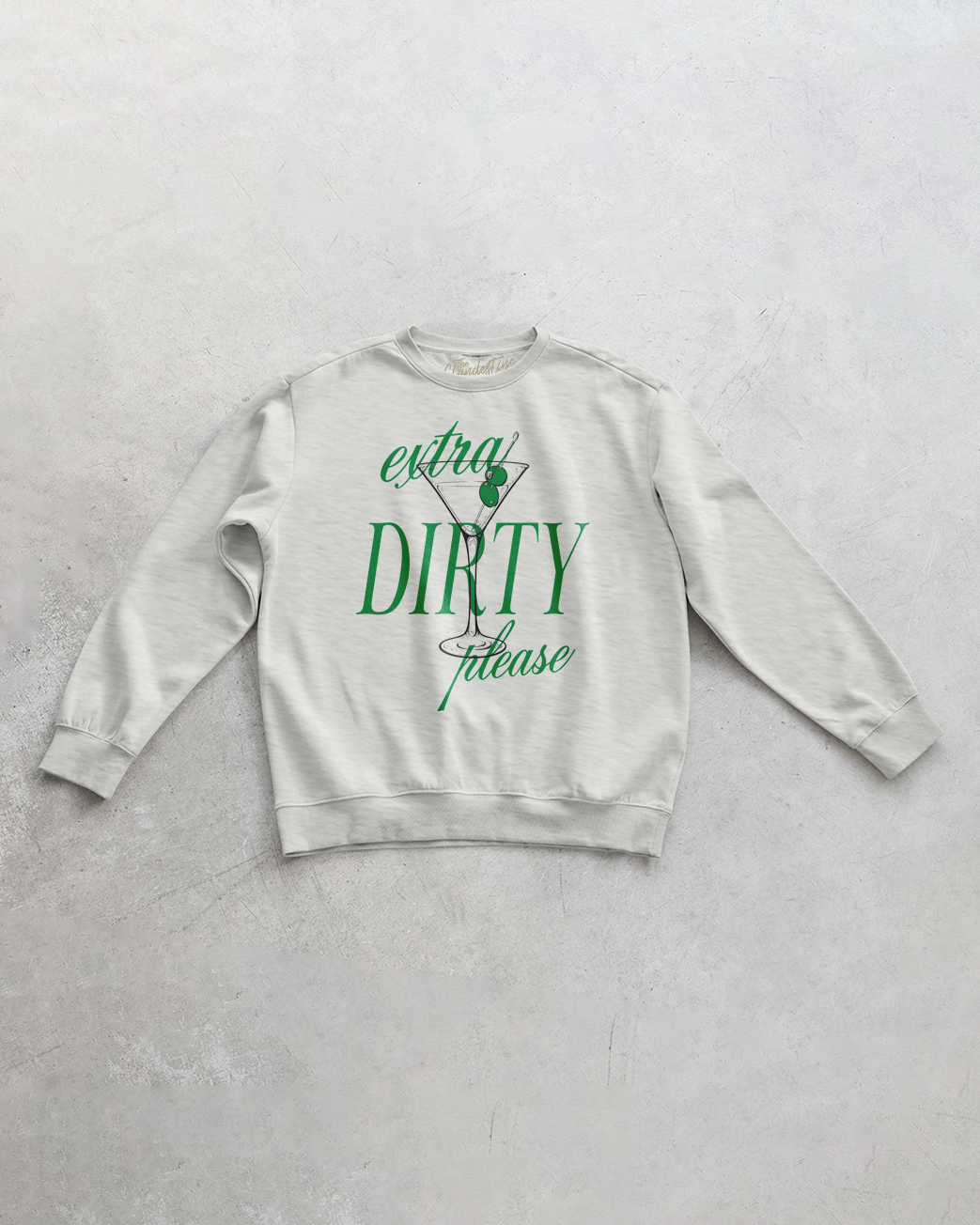 Underground Original Design: Extra Dirty Martini Oversized 90's Sustainable Sweatshirt