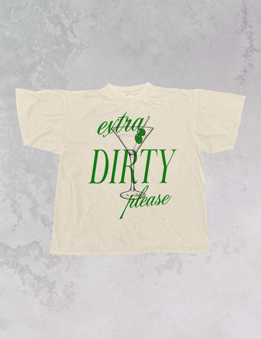 Underground Original Design: Extra Dirty Please, Martinis Oversized TShirt