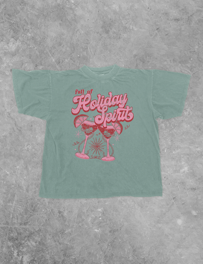 Underground Original Design: Full of Holiday Spirit, Christmas Boxy Cotton T-Shirt