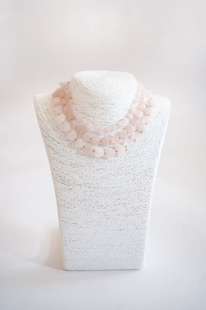 Heart - Quartz Beaded Necklace