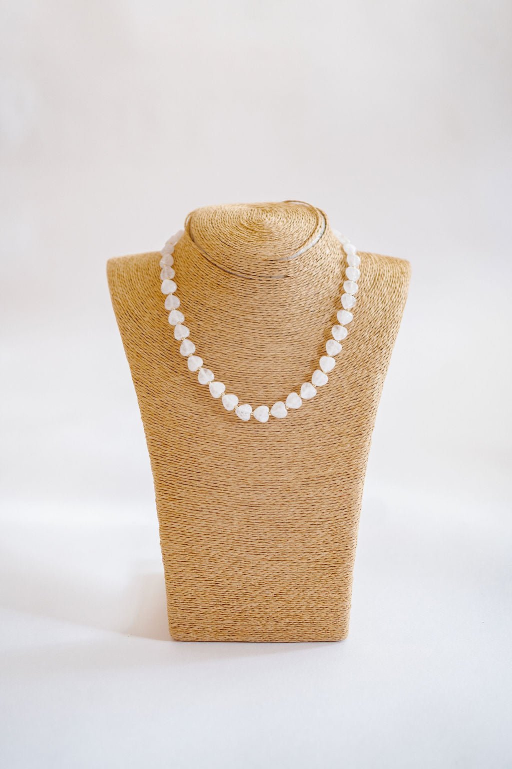 Heart - Quartz Beaded Necklace
