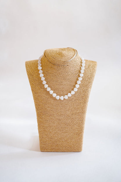 Heart - Quartz Beaded Necklace
