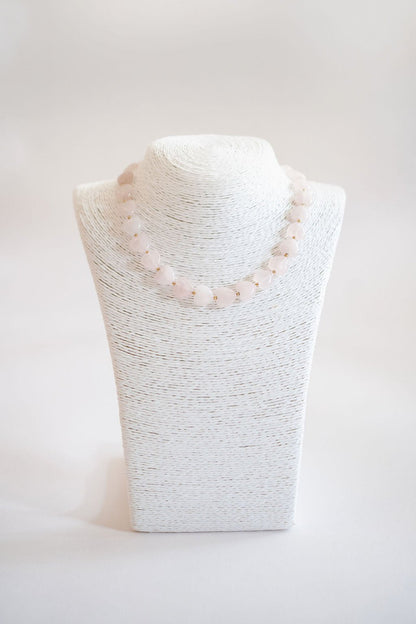 Heart - Quartz Beaded Necklace