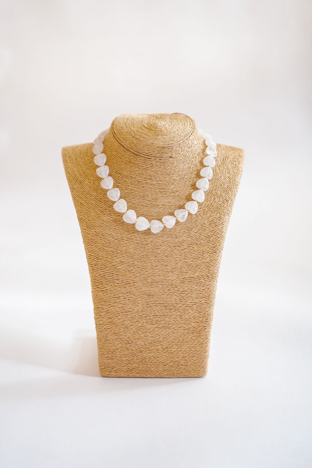 Heart - Quartz Beaded Necklace