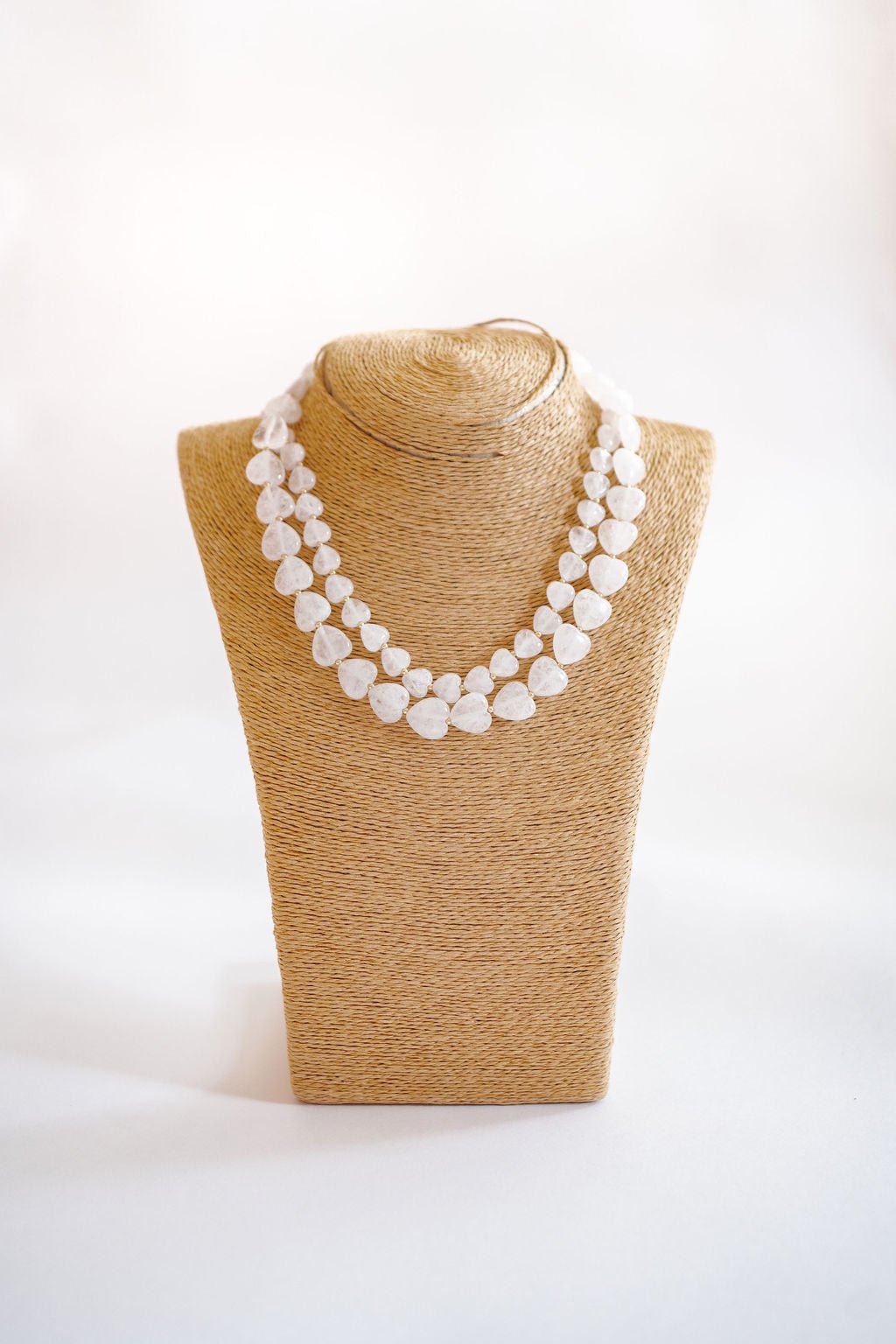 Heart - Quartz Beaded Necklace