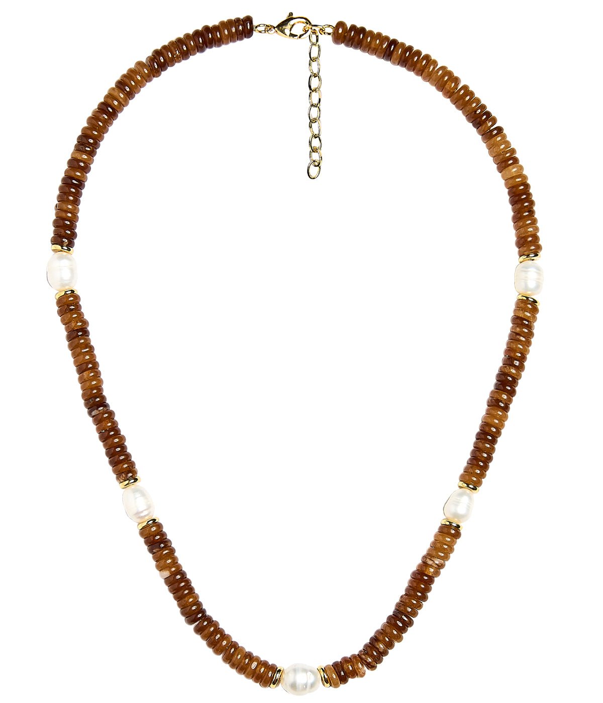 Jenny - Quartz Beaded Necklace with freshwater Pearl