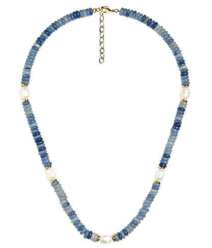 Jenny - Quartz Beaded Necklace with freshwater Pearl