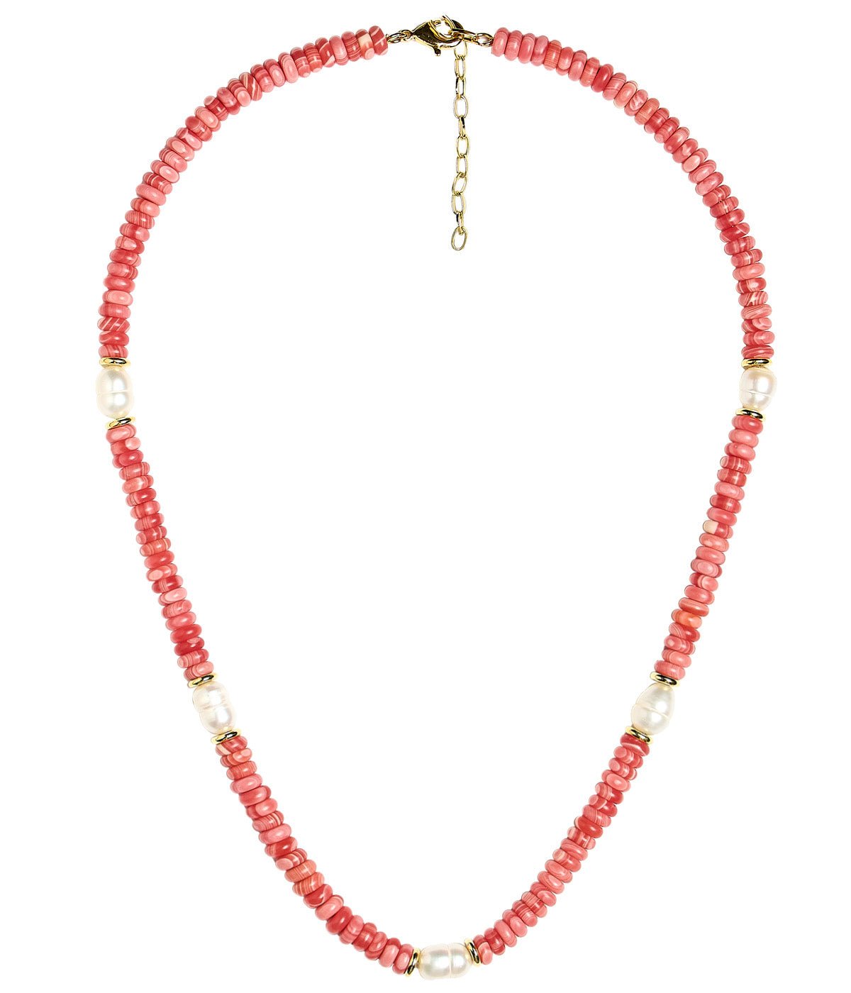 Jenny - Quartz Beaded Necklace with freshwater Pearl