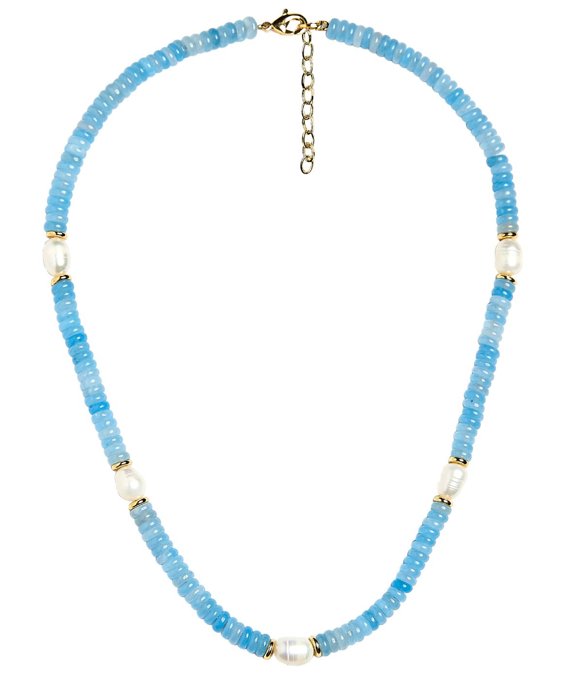 Jenny - Quartz Beaded Necklace with freshwater Pearl