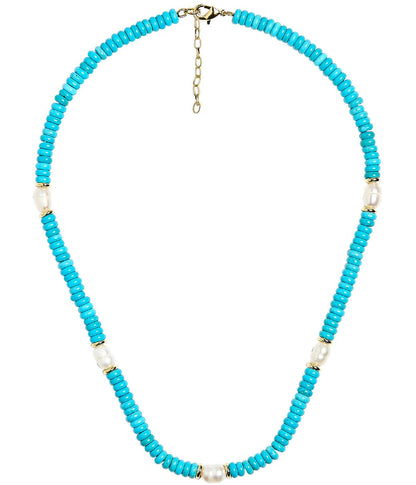 Jenny - Quartz Beaded Necklace with freshwater Pearl