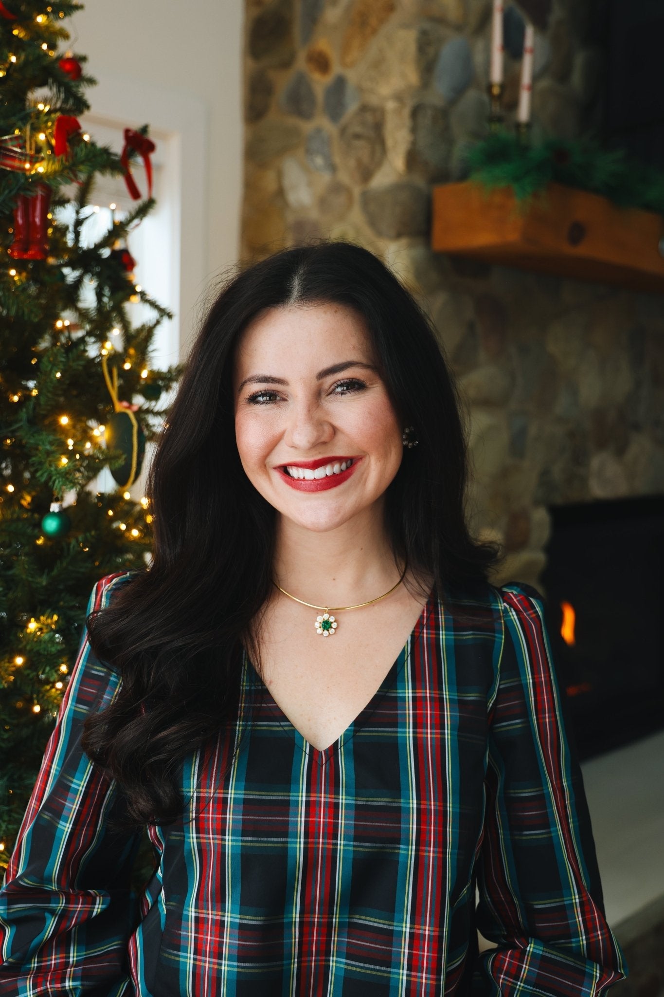 Kelly- Emerald Collar Necklace- 18k Gold Plated - Belle of the Ball Collection