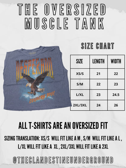 Underground Original Design: Locals Only Dive Bar Vintage Cropped Muscle Tank