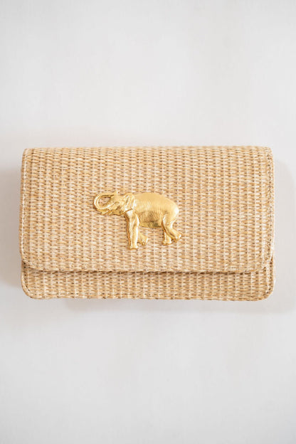 Ruby Straw Clutch
