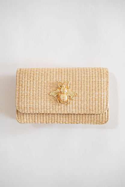 Ruby Straw Clutch