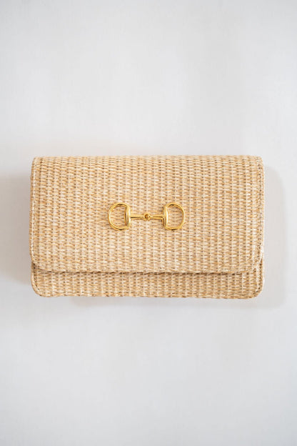 Ruby Straw Clutch