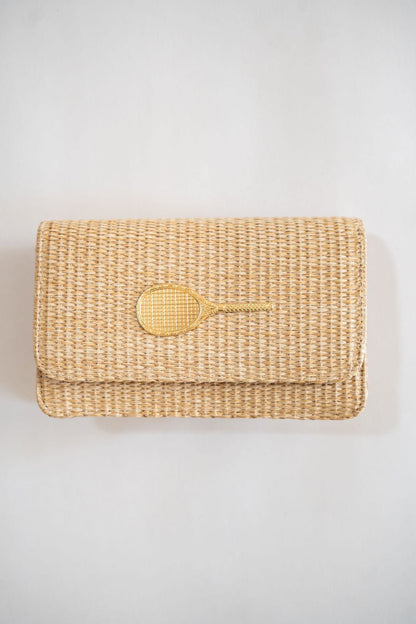 Ruby Straw Clutch