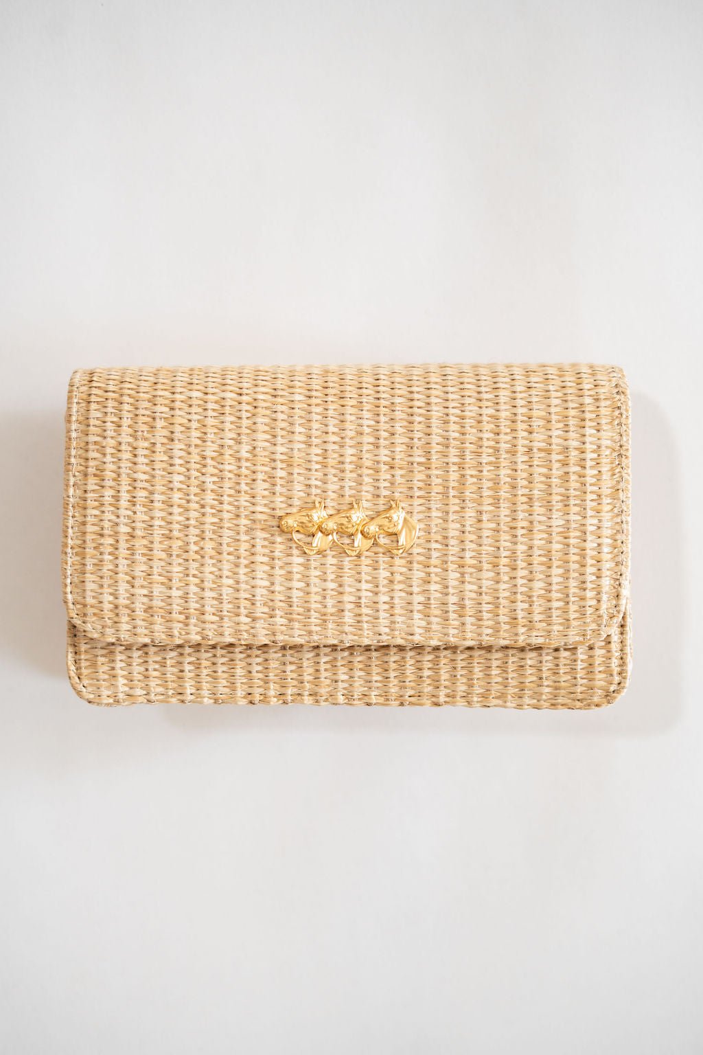 Ruby Straw Clutch