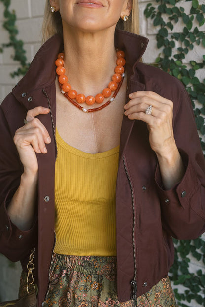 Ryan Beaded Acrylic Necklace
