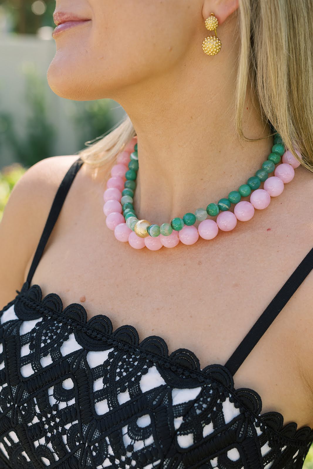 Ryan Beaded Acrylic Necklace