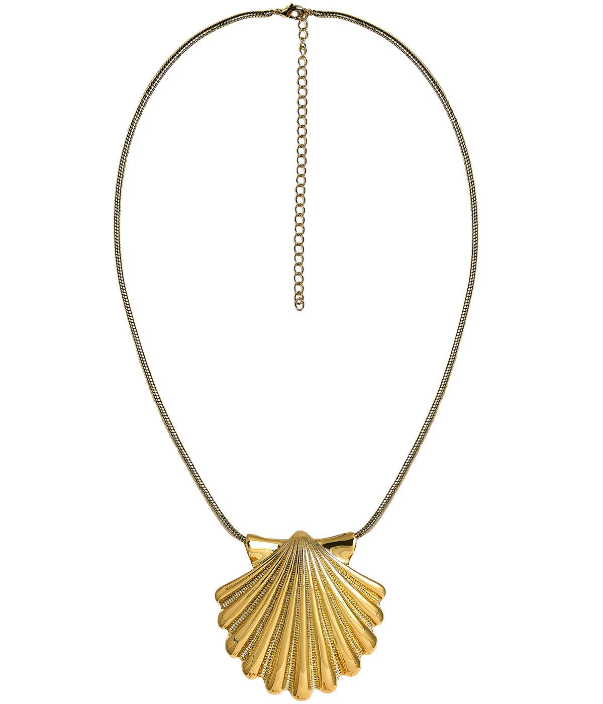 Sophie Scallop Shell Necklace - 18k Gold Plated - Teggy French Collection