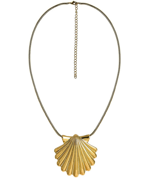 Sophie Scallop Shell Necklace - 18k Gold Plated - Teggy French Collection