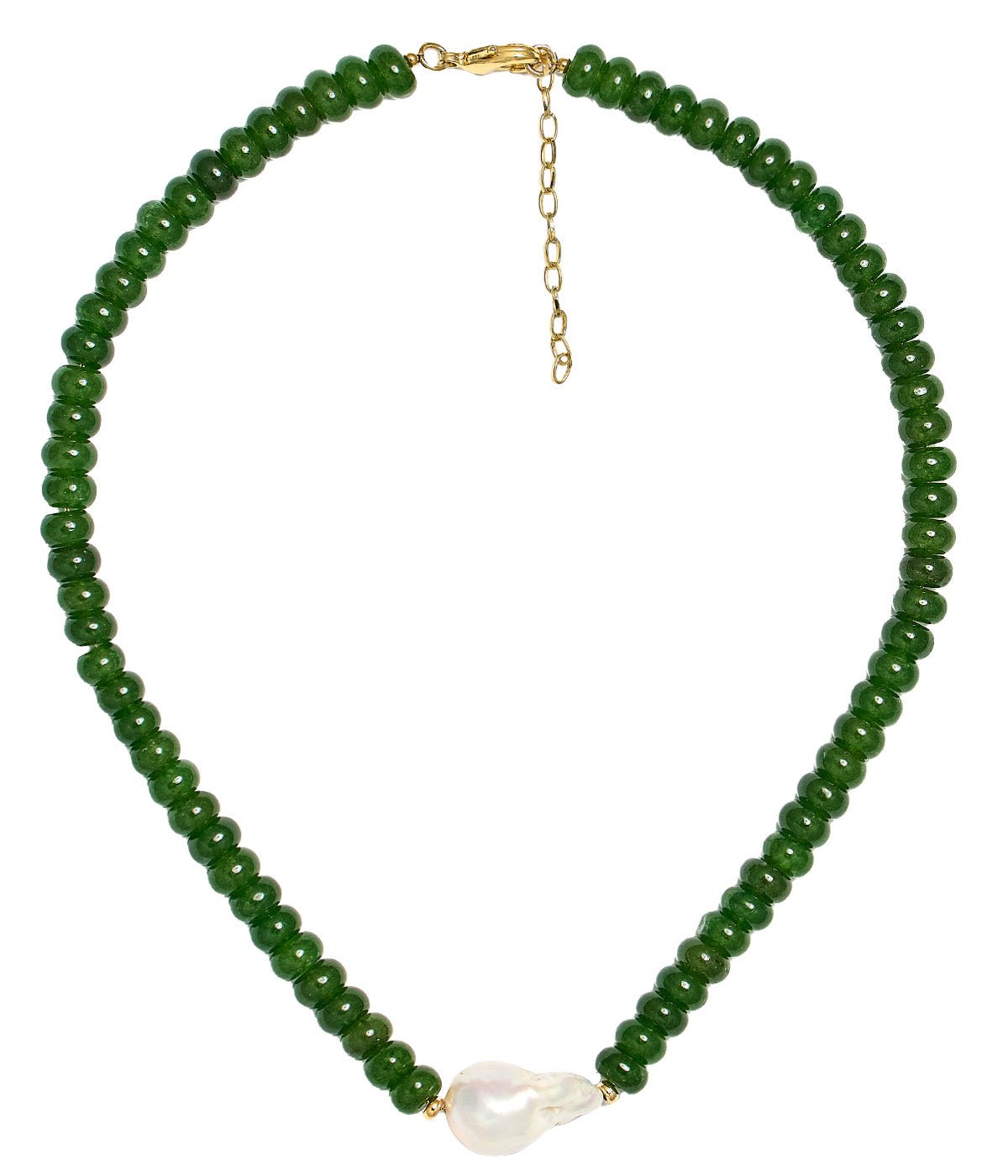 Susie- Quartz Beaded Necklace with freshwater Pearl