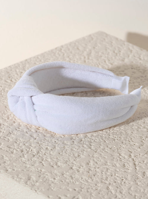 Knotted Terry Cloth Headband