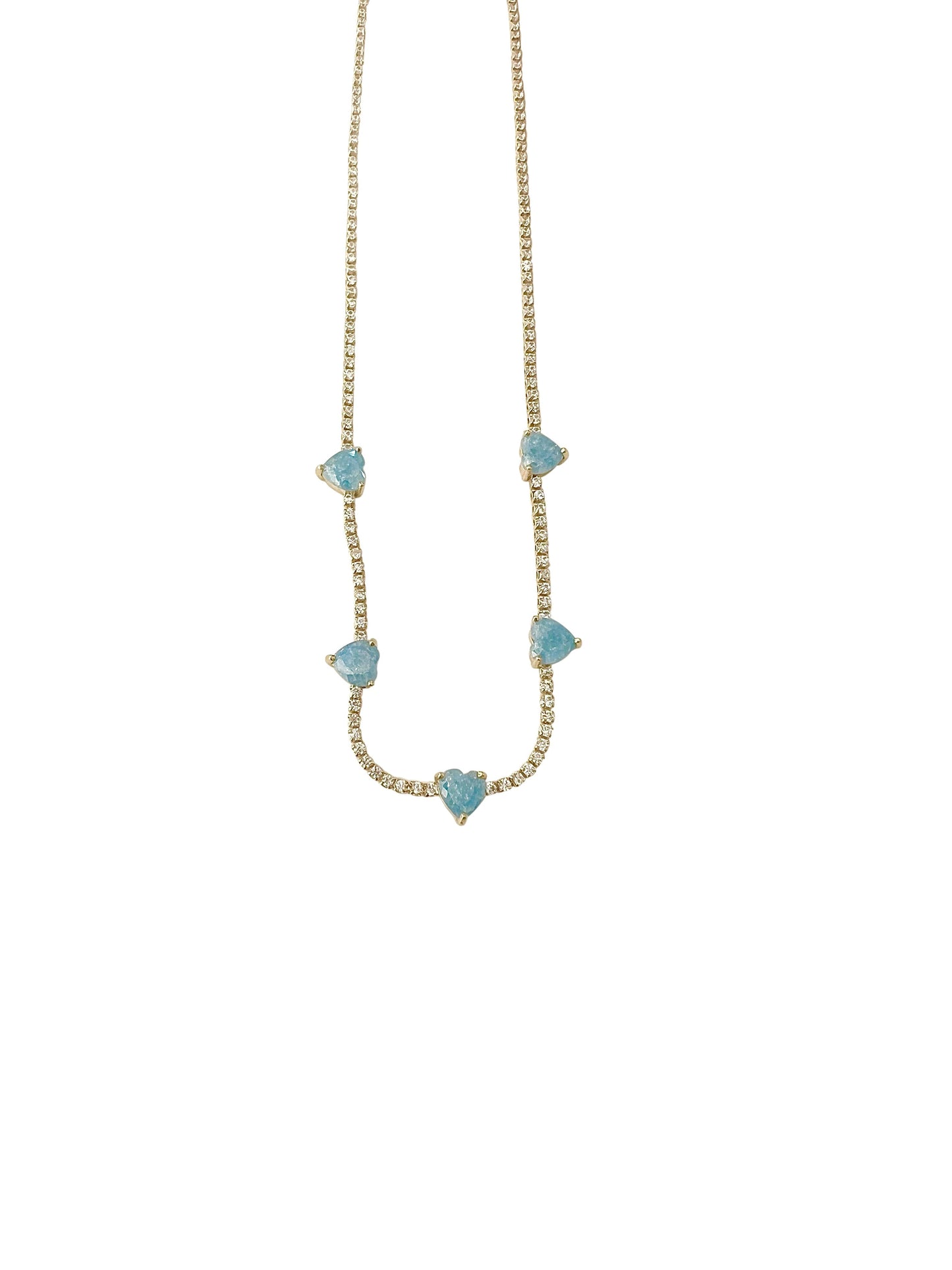 Hearts of Blue Necklace