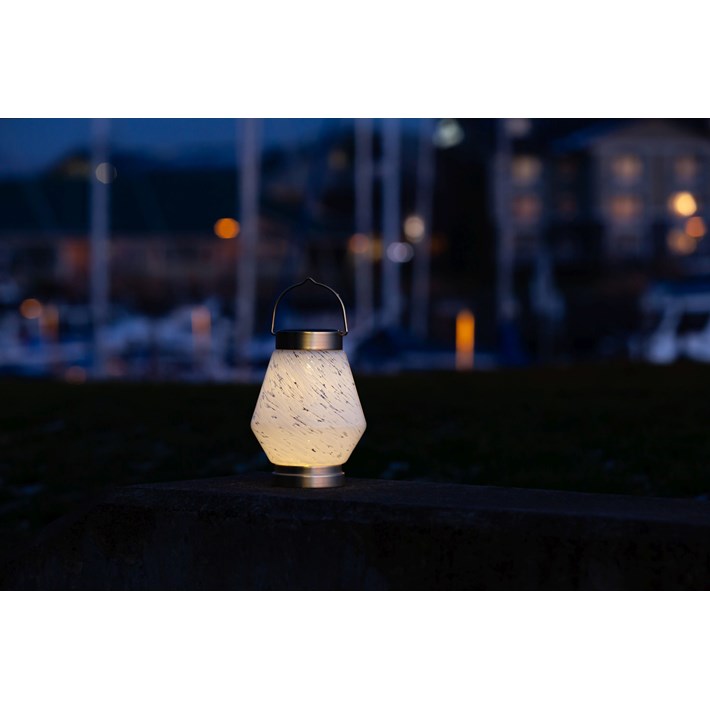 Solar Glass Boaters Lantern - Cone